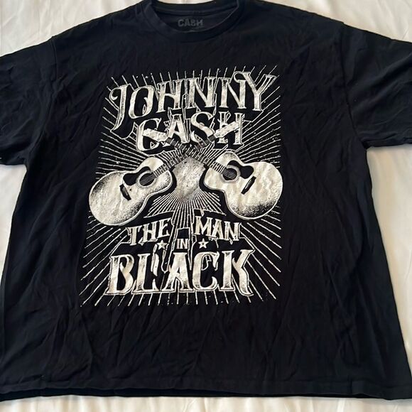 Johnny Cash “Man in Black” mens size XL short sleeve T-shirt EUC - Picture 3 of 6
